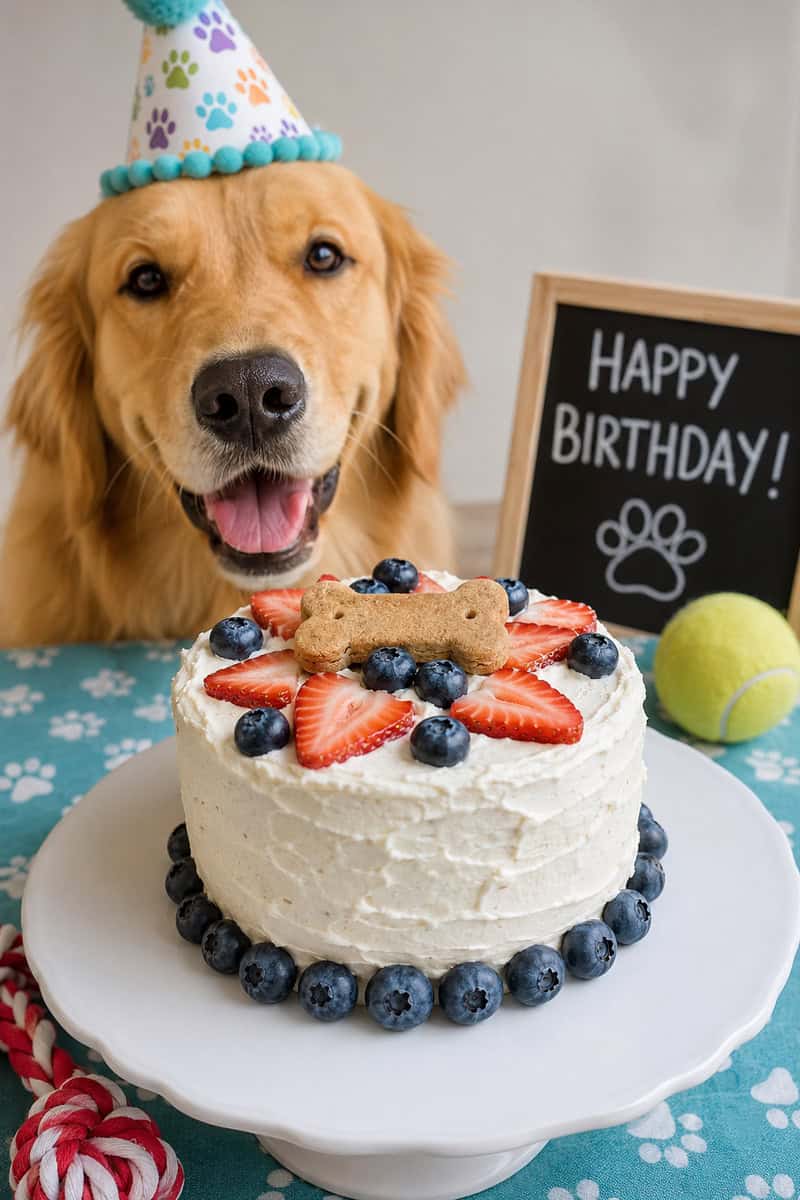 Healthy Dog Birthday Cake