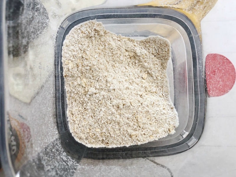 oats in a blender