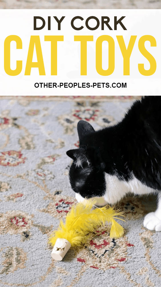 These cork cat toys for indoor cats are a perfect toy to encourage your kitty to be more active. Make one for your cat today.