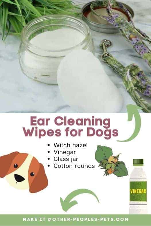 Make dog ear cleaning wipes for an easy way to clean your dog's ears. Try these dog grooming wipes for an easy way to remove dirt and wax.
