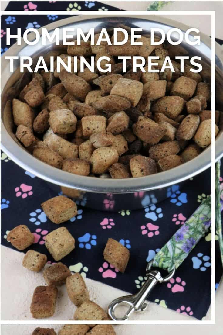 Are you looking for homemade dog training treats? Check out my easy puppy training treats recipe and make a batch today.