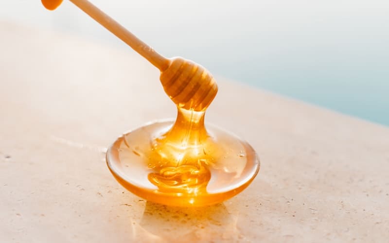 a bowl of honey