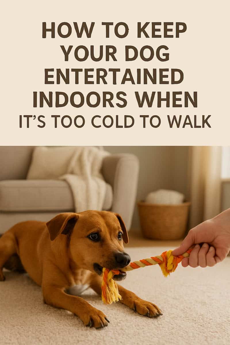 When the wind bites and the sidewalks turn icy, outdoor walks can be hard to keep your dog entertained indoors. But cold weather doesn’t mean your dog has to be bored or restless.