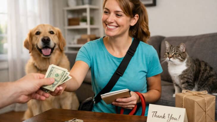 Should you tip a pet sitter? Learn when it’s appropriate, how much to give, and other thoughtful ways to show appreciation for excellent pet care.