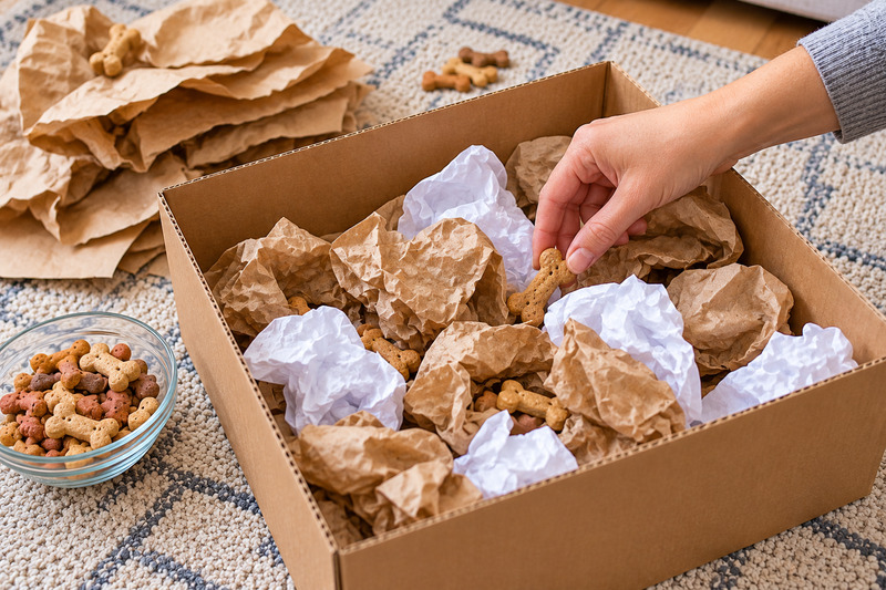DIY Dog Treat Enrichment Box