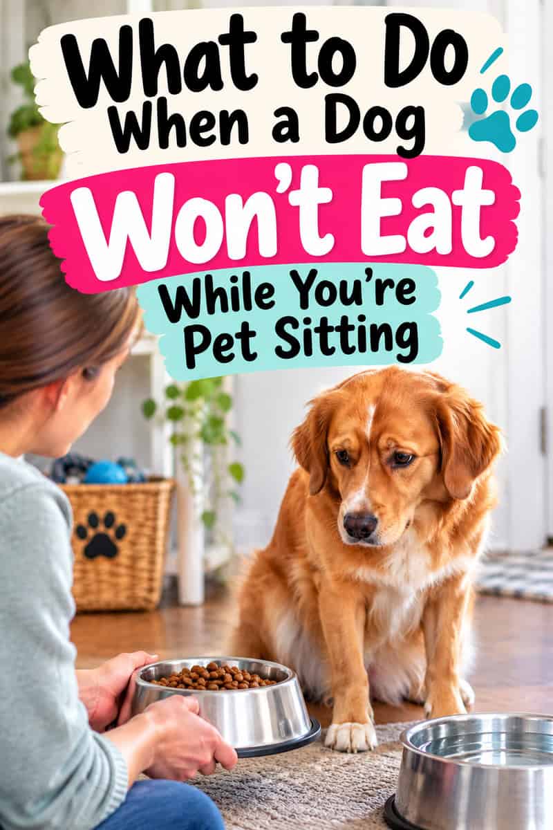 Is the dog you're pet sitting refusing to eat? 🐶 Learn why dogs sometimes lose their appetite when their owners are away, what pet sitters should do first, when to contact the owner, and warning signs that require veterinary attention. These practical pet-sitting tips will help you handle feeding problems confidently and keep the dogs in your care safe. #PetSittingTips #DogWontEat #DogCare #PetSitter #DogSitting
